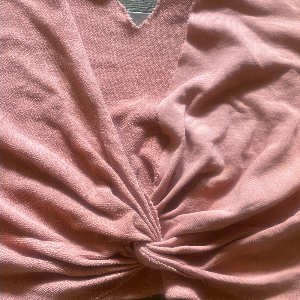 Aerie open knot back French terry crop sweatshirt - Picture 6 of 7